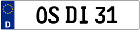 Truck License Plate